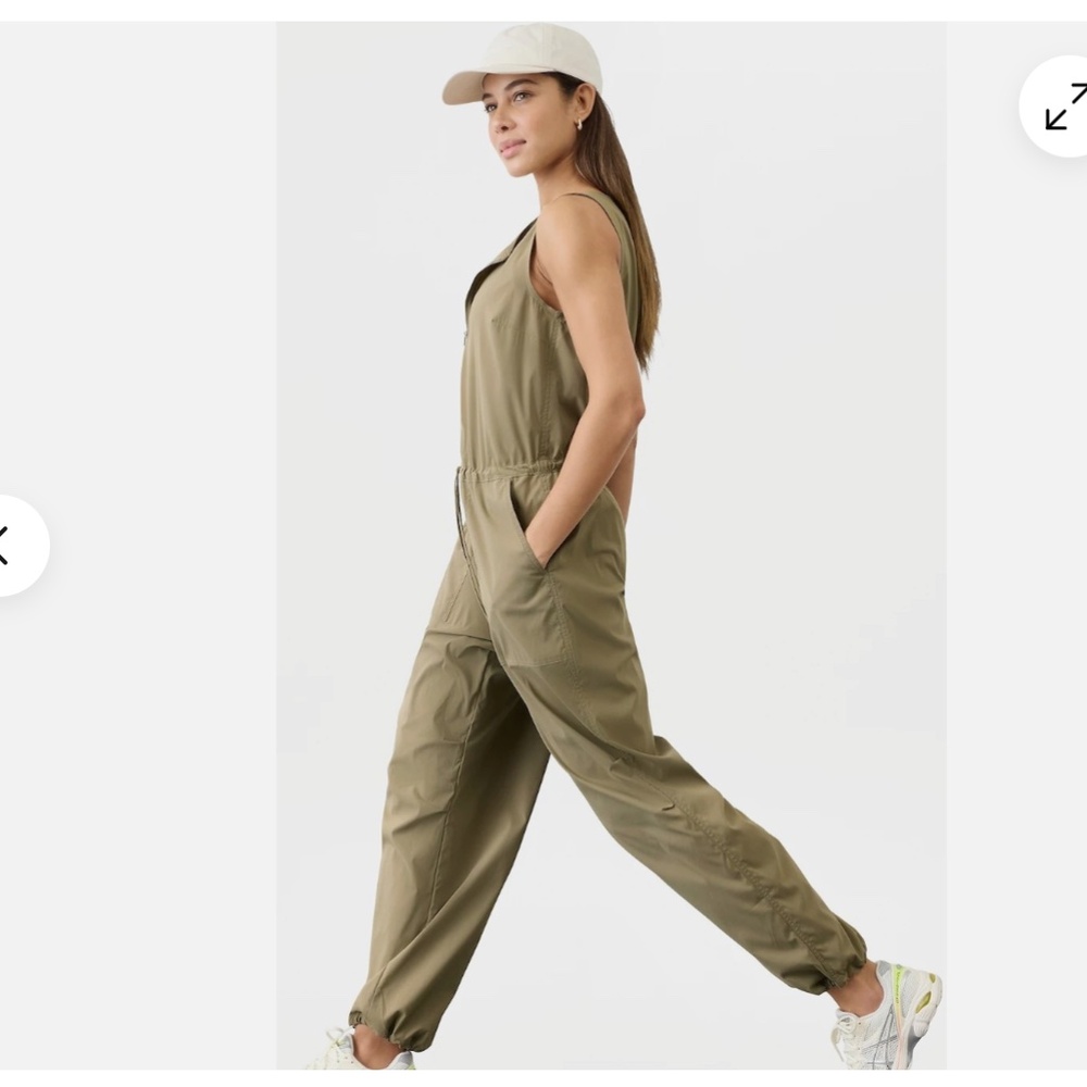 NWOT Athleta Olive Jumpsuit